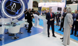 Застройка выставочного стенда и создание видеоконтента для АО «ГЛОНАСС» на выставке «Транспорт России — 2021» (ноябрь 2021, Гостиный Двор, Москва)