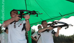 Тимбилдинг для сотрудников компании «РЖД Логистика», приуроченный к празднованию Дня железнодорожника (август 2012,Спортивно-стрелковый комплекс «Лисья нора»)