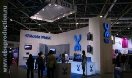 Разработка дизайн-проекта и застройка стенда для компании «Yota» на выставке «Связь-Экспокомм 2009» (май 2009, ЦВК «Экспоцентр»)