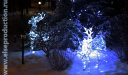 Новогоднее оформление загородного дома