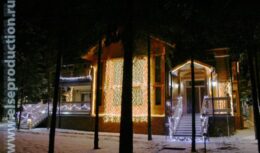 Новогоднее оформление загородного дома