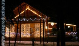 Новогоднее оформление загородного дома