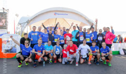 Разработка дизайна, застройка выставочного стенда и организация активностей на ЭКСПО <br> и в стартово-финишном городке — проект «ПРОМСВЯЗЬБАНК МОСКОВСКИЙ МАРАФОН» <br> (сентябрь 2017, СК «Лужники»)