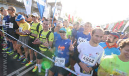 Разработка дизайна, застройка выставочного стенда и организация активностей на ЭКСПО <br> и в стартово-финишном городке — проект «ПРОМСВЯЗЬБАНК МОСКОВСКИЙ МАРАФОН» <br>(сентябрь 2017, СК «Лужники»)