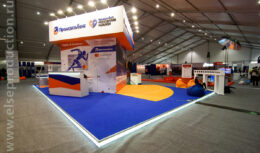 Разработка дизайна, застройка выставочного стенда и организация активностей на ЭКСПО <br>и в стартово-финишном городке — проект «ПРОМСВЯЗЬБАНК МОСКОВСКИЙ МАРАФОН» <br>(сентябрь 2017, СК «Лужники»)