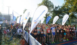 Разработка дизайна, застройка выставочного стенда и организация активностей на ЭКСПО <br>и в стартово-финишном городке — проект «ПРОМСВЯЗЬБАНК МОСКОВСКИЙ МАРАФОН» <br>(сентябрь 2017, СК «Лужники»)