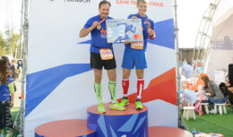 Разработка дизайна, застройка выставочного стенда и организация активностей на ЭКСПО <br>и в стартово-финишном городке — проект «ПРОМСВЯЗЬБАНК МОСКОВСКИЙ МАРАФОН» <br>(сентябрь 2017, СК «Лужники»)