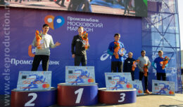 Разработка дизайна, застройка выставочного стенда и организация активностей на ЭКСПО <br> и в стартово-финишном городке — проект «ПРОМСВЯЗЬБАНК МОСКОВСКИЙ МАРАФОН» <br> (сентябрь 2017, СК «Лужники»)