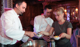 Презентация нового летнего меню класса «Империал» для авиакомпании «ТРАНСАЭРО» (май 2014, Ресторан «Каста Дива»)