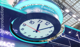 Разработка дизайна стенда для АО «ГЛОНАСС» для выставки «Транспорт России — 2021» (ноябрь 2021, Гостиный Двор, Москва)