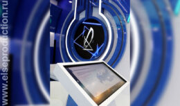 Застройка выставочного стенда и создание видеоконтента для АО «ГЛОНАСС» на выставке «Транспорт России — 2021» (ноябрь 2021, Гостиный Двор, Москва)